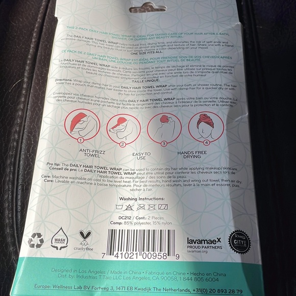 Daily Concepts hair towel - Picture 2 of 2